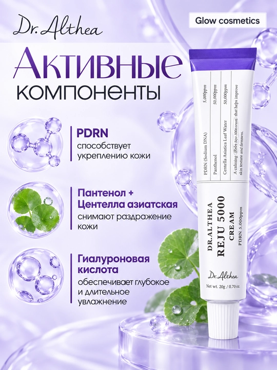 PDRN bilan tiklovchi va yoshartiruvchi krem Dr.Althea PDRN Reju 5000 Cream