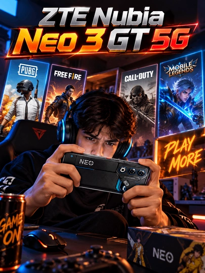 ZTE Nubia Neo 3 GT 5G 6000 mA/soat 120 FPS - geymerlar uchun kuchli smartfon - 