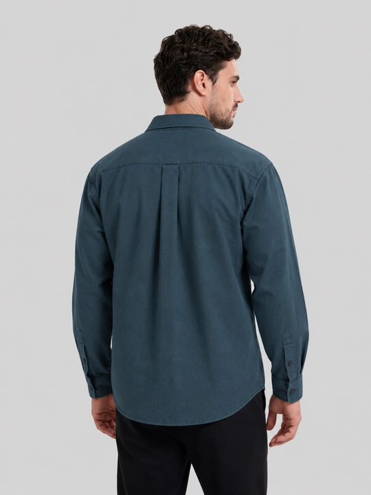Erkaklar uchun klassik uzun yengli kundalik ko‘ylak, 9 xil rangda, M-XXL