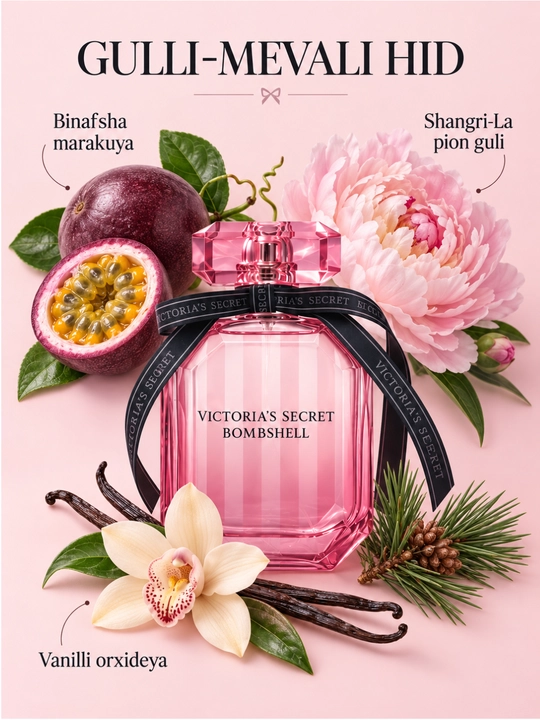 Victoria’s Secret Bombshell ayollar atiri, mevali hamda gulli ifor