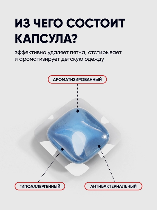Капсулы для стирки Antabax, концентрированные, антибактериальные, с кондиционером, 52 шт