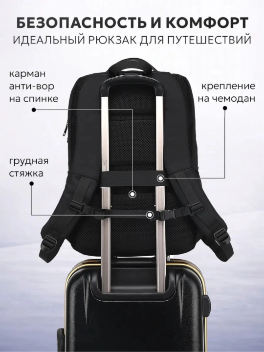 Мужской рюкзак, 15,6 дюйма