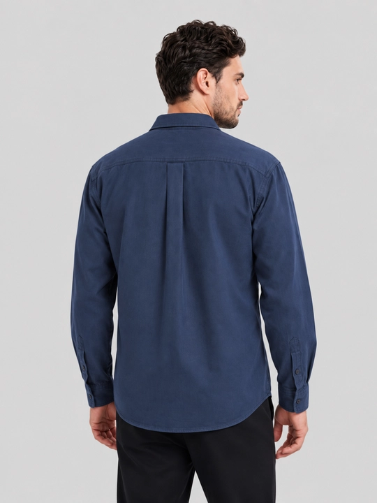 Erkaklar uchun klassik uzun yengli kundalik ko‘ylak, 9 xil rangda, M-XXL