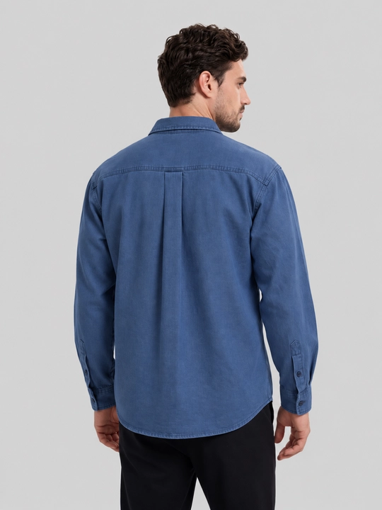 Erkaklar uchun klassik uzun yengli kundalik ko‘ylak, 9 xil rangda, M-XXL