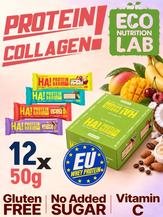 Proteinli batonchiklar NUTRIATICA HA! 12 dona, 50g - 