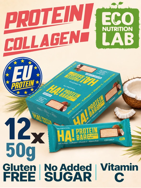 Proteinli batonchiklar NUTRIATICA HA! 12 dona, 50g - 