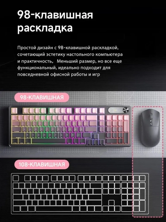 O‘yin uchun kibersport klaviaturalari ZIFRIEND AG68, RX75PRO VA BD61 oʻyin RGB yoritgichli
