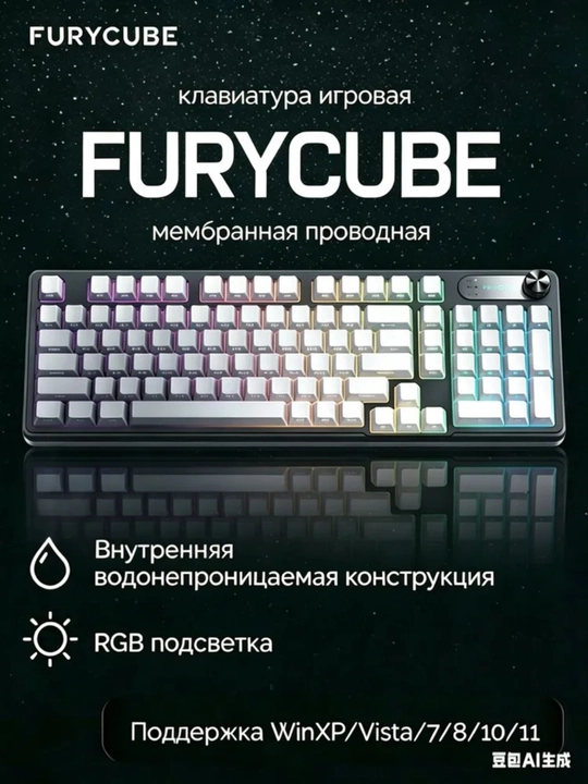 O‘yin uchun kibersport klaviaturalari ZIFRIEND AG68, RX75PRO VA BD61 oʻyin RGB yoritgichli - 