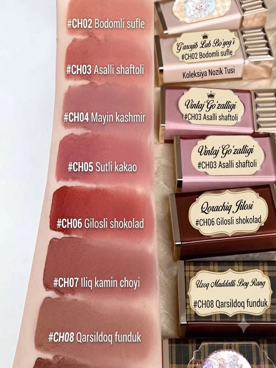 Keke Mood Shokoladli Kakao Seriyasi Dabdabali Lab Bo'yog'i