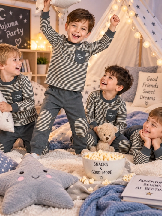 O‘g‘il bolalar uchun bolalar pijamasi, uy uchun yumshoq pijama, uy kiyim