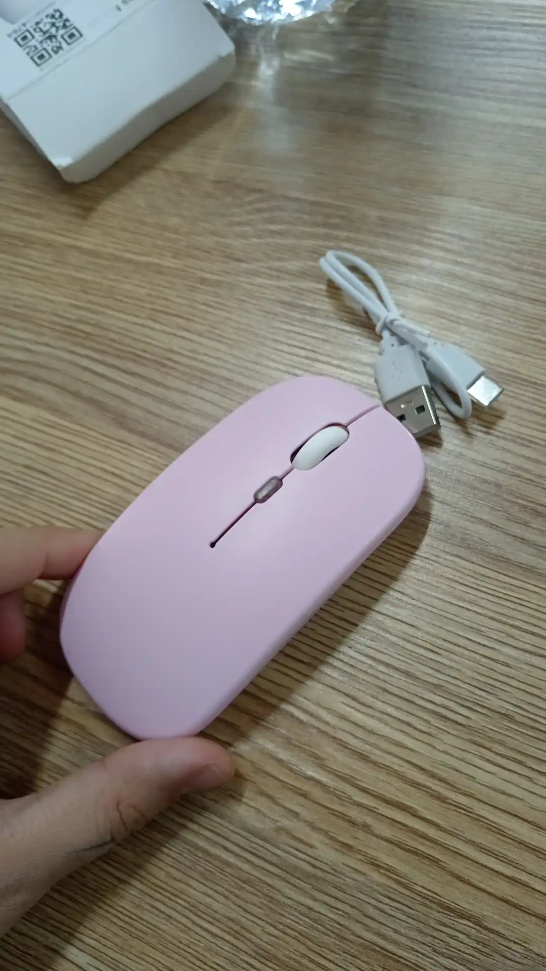 Kompyuter va noutbuk uchun shovqinsiz simsiz sichqoncha, RGB, Bluetooth