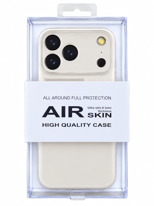IPhone uchun Air Skin yupqa g‘ilofi KZDOO — 0.3 mm, minimalistik himoya