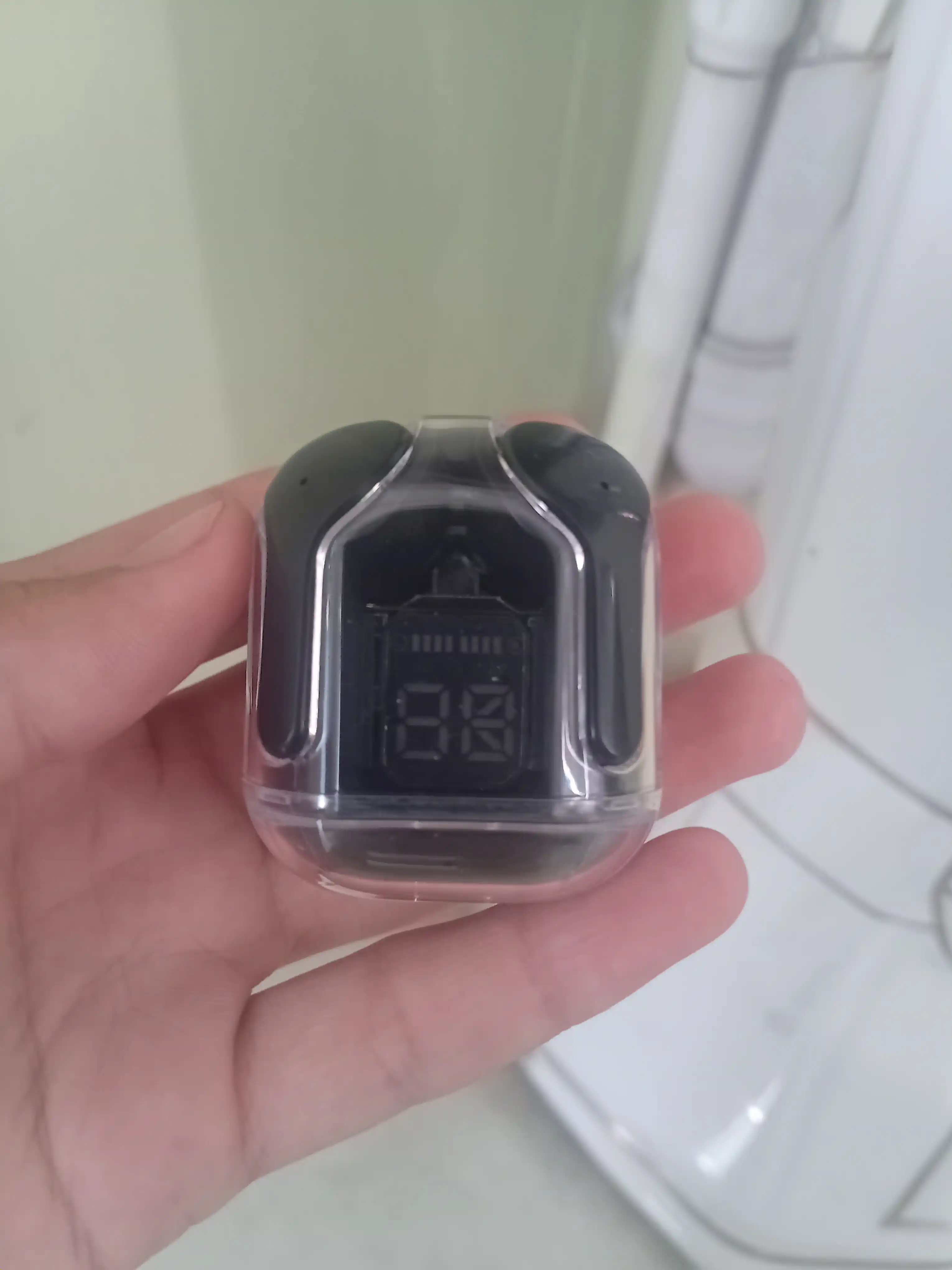 Simsiz Bluetooth naushnik LED displey, sensor boshqaruv, Type-C