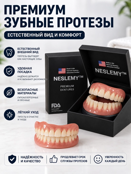 Amerika kosmetik tish protezlari, silikon qoplamalar tabiiy ko‘rinish - 