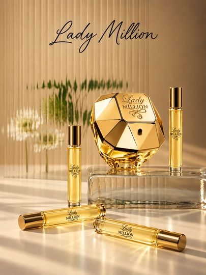 Парфюм Paco Rabanne Lady Million, сладкий цветочно-фруктовый аромат, парфюмерная вода EDP - 