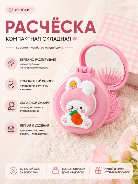 Ko‘zguli soch tarog‘i, buklama, kichik - 