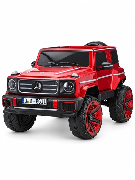 12V 4x390 kuchlanishli, to‘liq uzatmali, APP+pultli, EVA g‘ildirakli bolalar elektromobili
