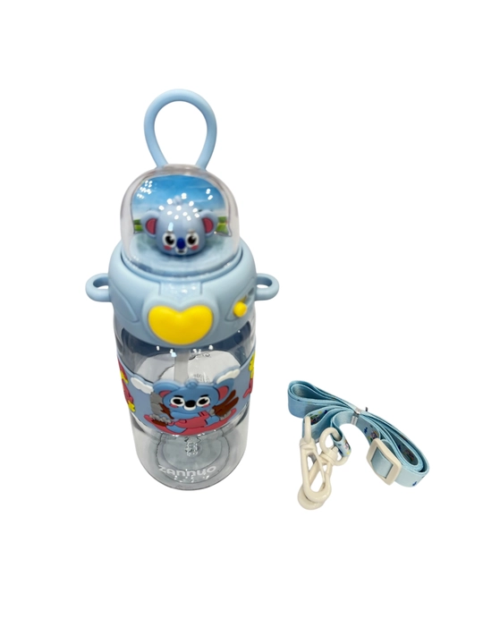ZANNUO bolalar uchun so'rg'ichli va chayqaladigan qopqoqli suv shishasi, 500 ml