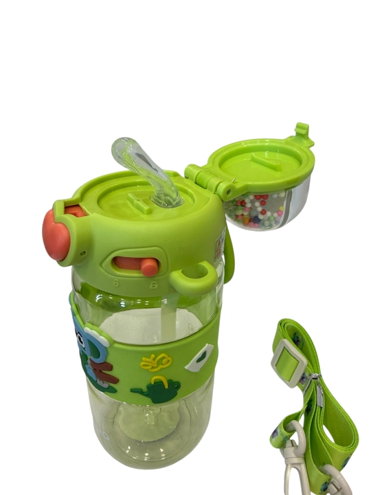 ZANNUO bolalar uchun so'rg'ichli va chayqaladigan qopqoqli suv shishasi, 500 ml