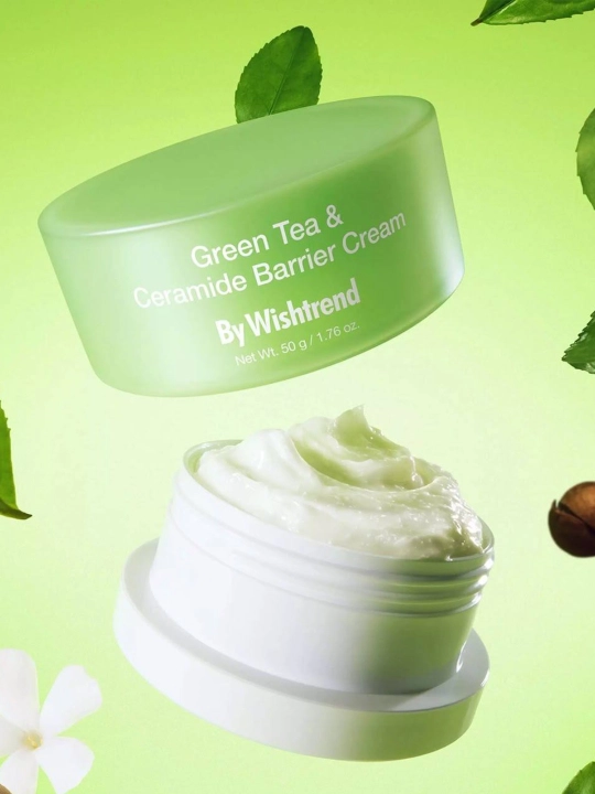Cream By Wishtrend Green Tea & Ceramide Barrier Cream — yuz uchun krem, 50 g