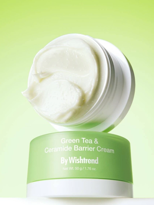 Cream By Wishtrend Green Tea & Ceramide Barrier Cream — yuz uchun krem, 50 g