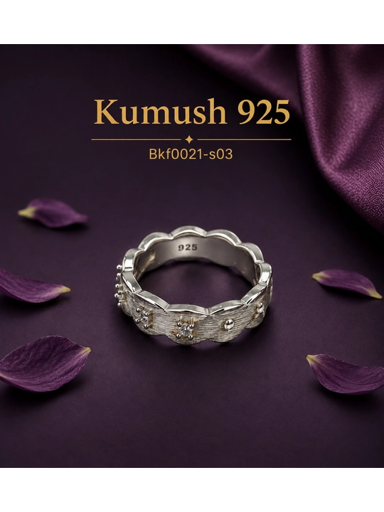 Klassik 925 probali kumush uzuk, sovg'a va kundalik taqish uchun - 