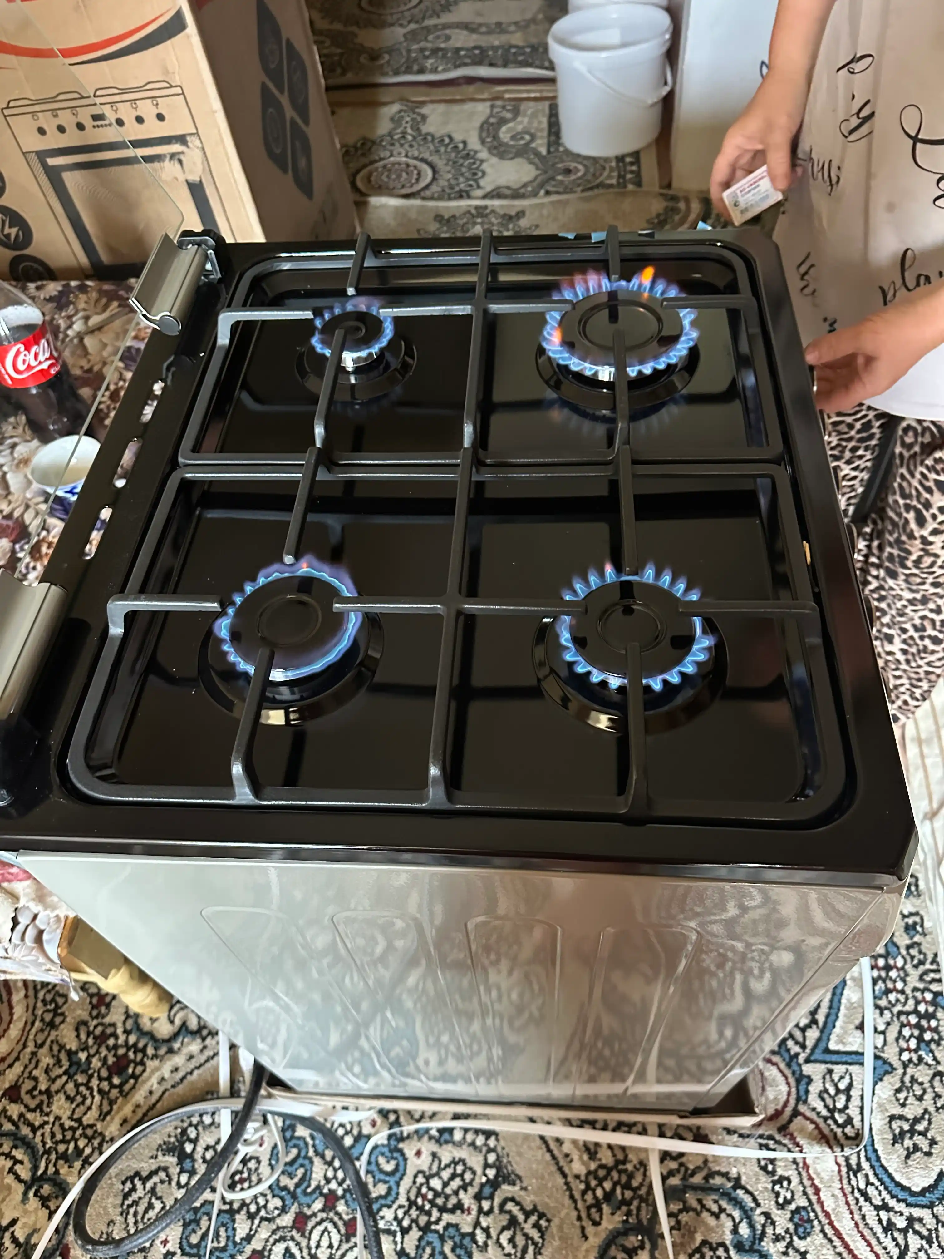 Gaz plitasi Ideal L265, 4 konforkali, pechning hajmi 65 litr, 60 * 60