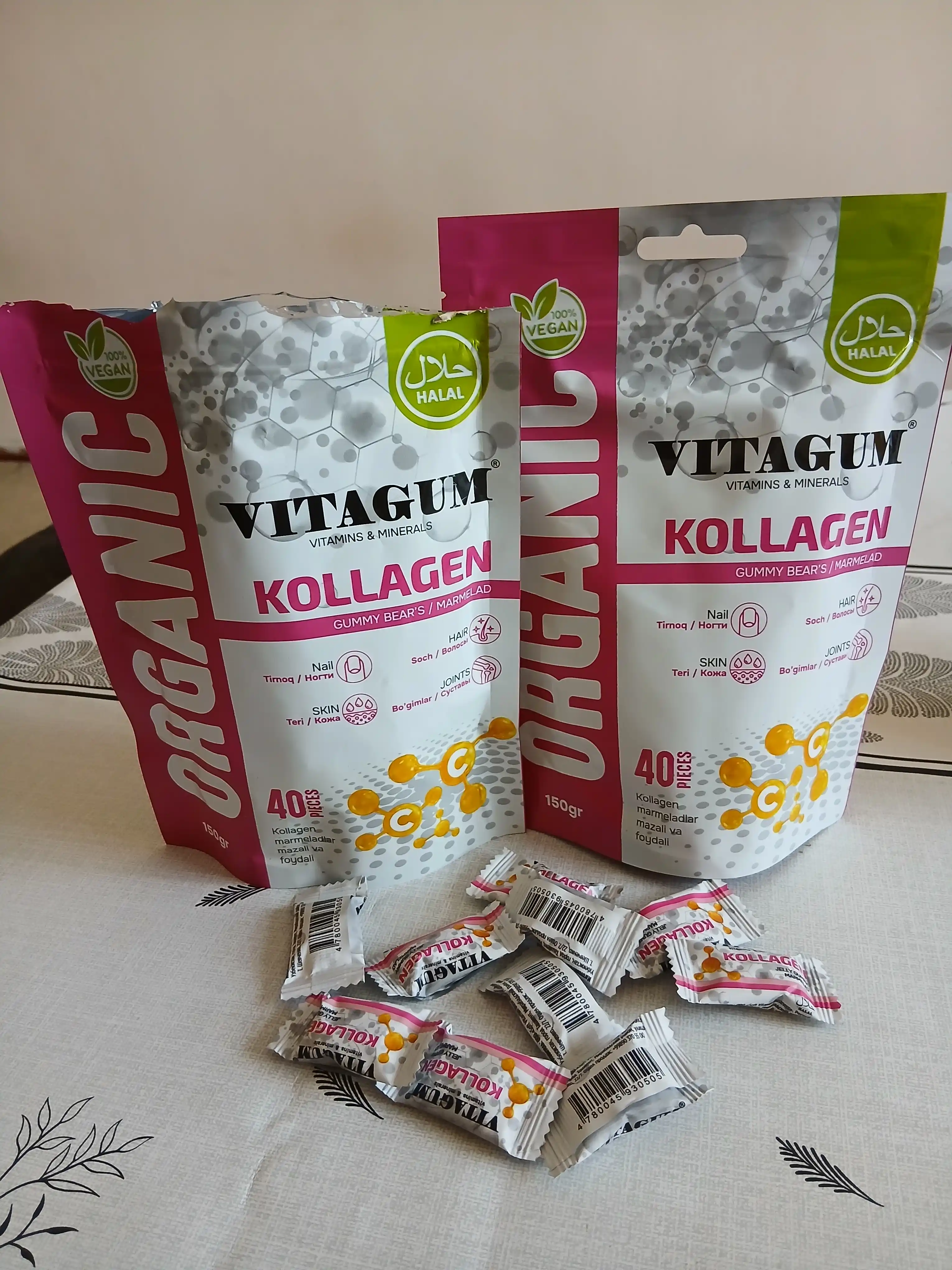 Vitagum Organic Kollagen, marmelad Halol