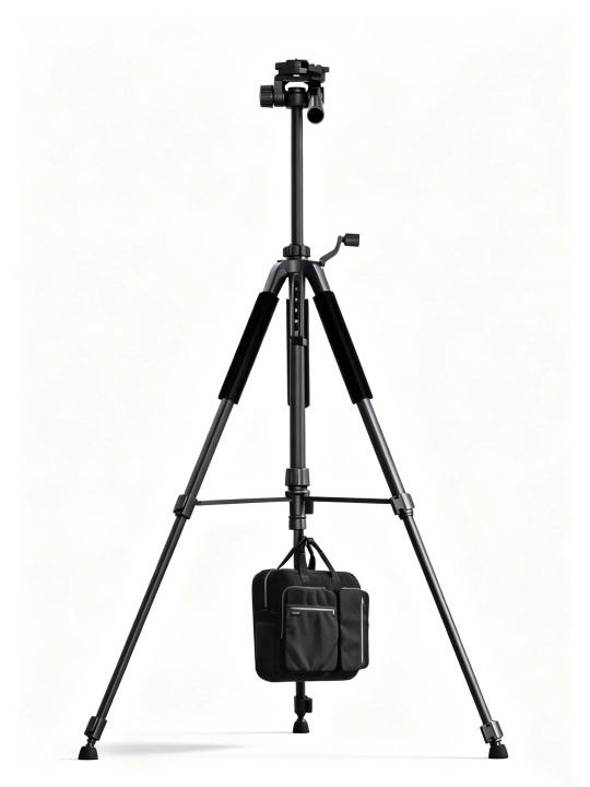 Professional shtativ 170 sm, metall, stabilizator, 360°, universal