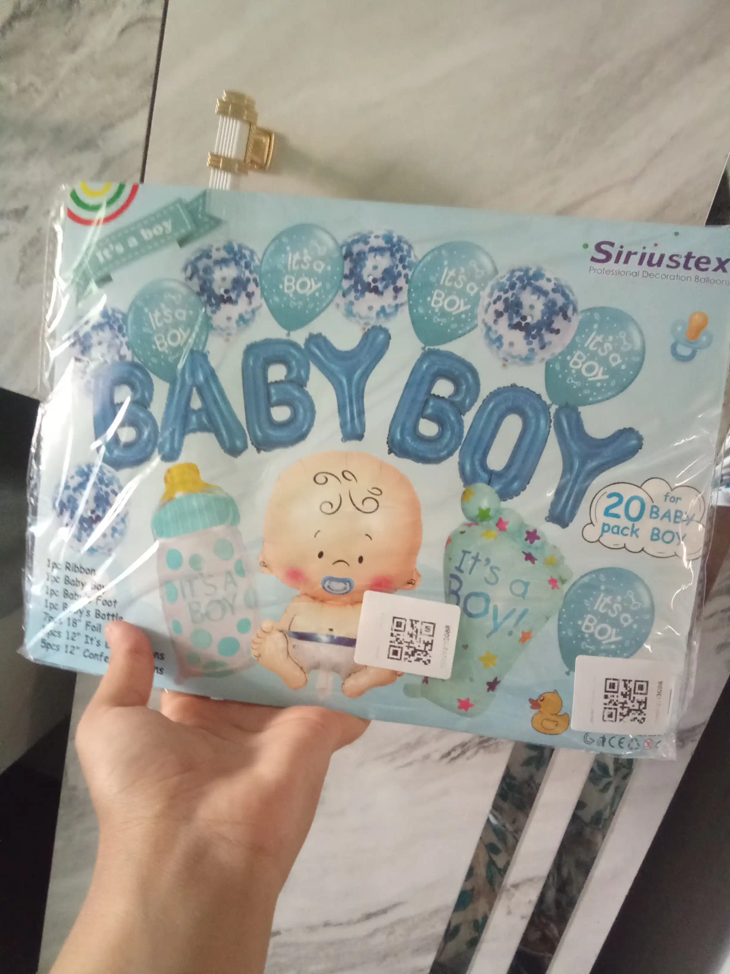 Happy birthday, baby boy, baby girl, I love you, шары для дня рождения, шары