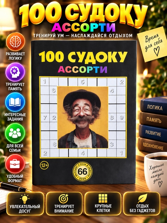 To'plam "100 sudoku assorti" rus tilida - 