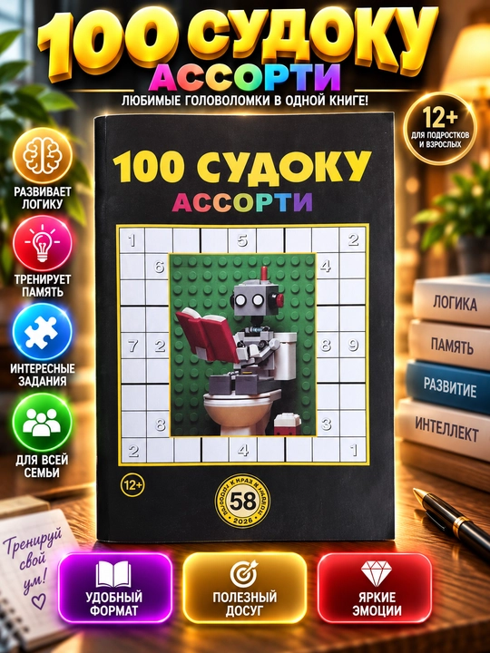 To'plam "100 sudoku assorti" rus tilida - 