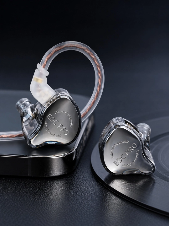 Проводные наушники KZ EDC PRO, игровые и музыкальные, внутриканальные, с микрофоном