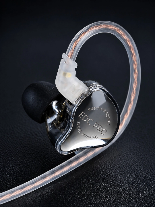 Проводные наушники KZ EDC PRO, игровые и музыкальные, внутриканальные, с микрофоном
