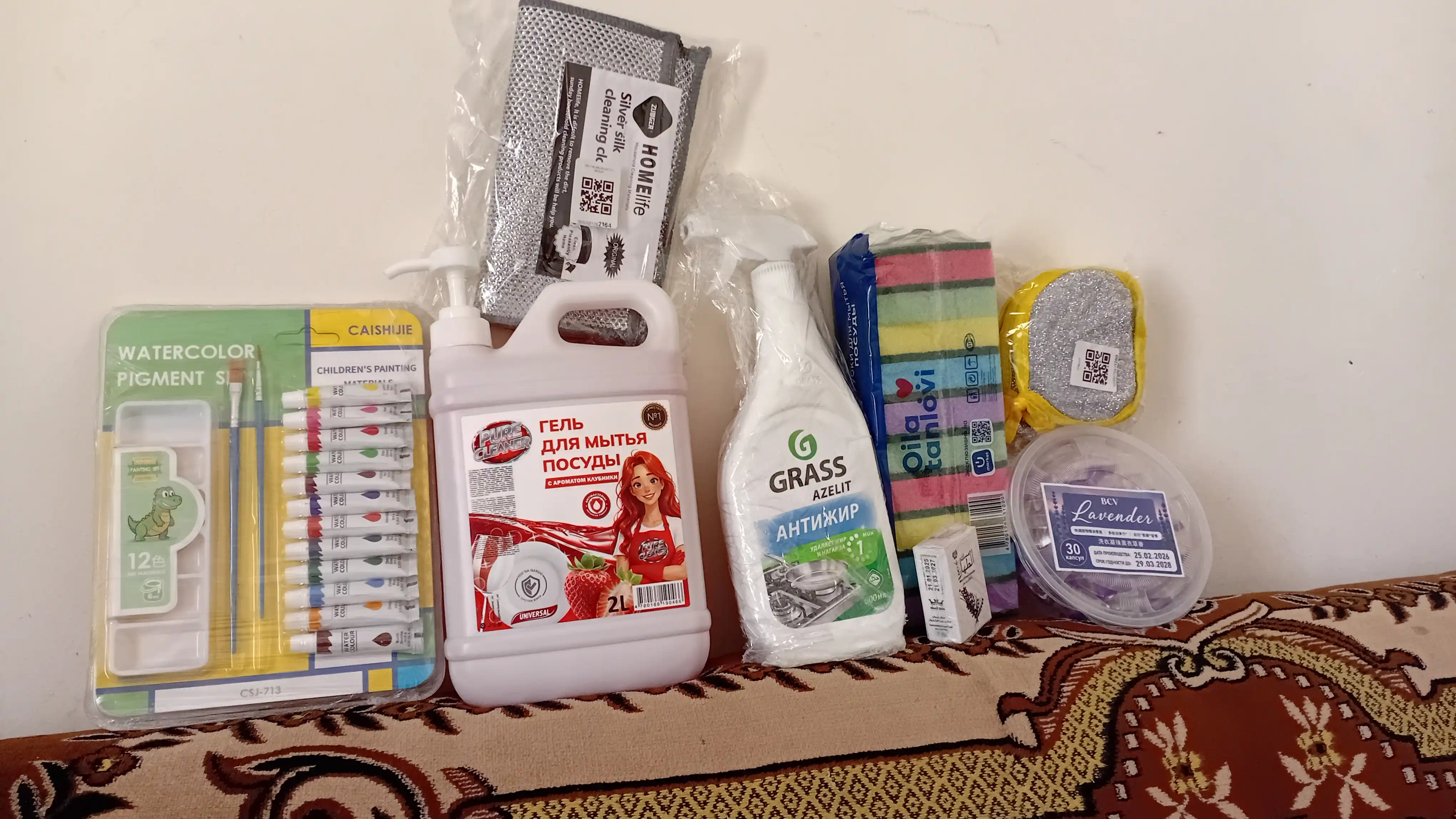 Гель для мытья посуды Pure Cleaner, 2 литр, с ароматом лайма и клубники, универсальный