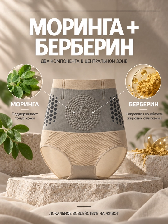 Yuqori belli mikroignali zonali ayollar uchun tortuvchi ichki kiyim L–5XL