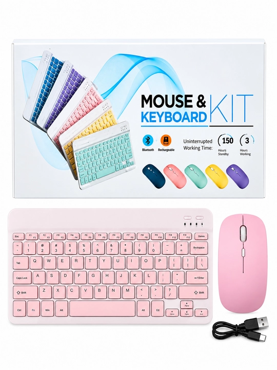 Simsiz Bluetooth klaviatura va sichqoncha telefon, noutbuk va planshet uchun