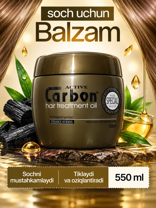 Carbon — восстанавливающий и питательный бальзам-маска для всех типов волос - 