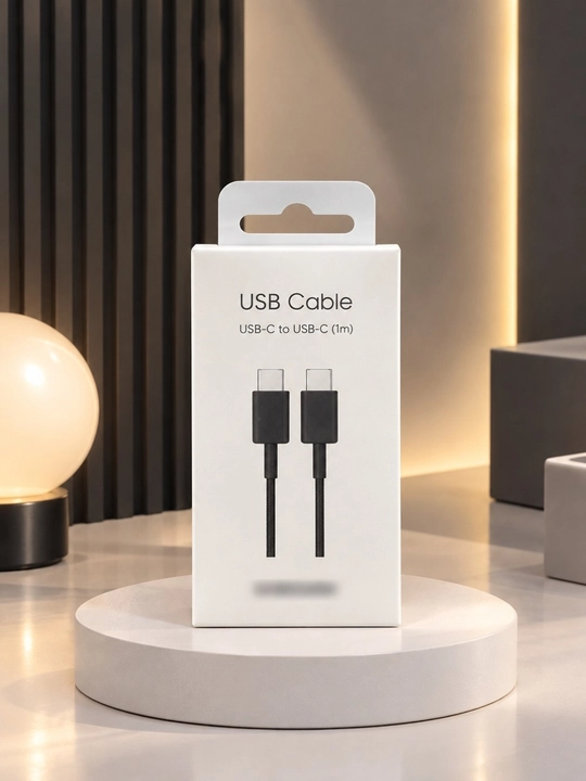 USB кабель быстрой зарядки TYPE-C - TYPE-C, 1 м, для Samsung - 