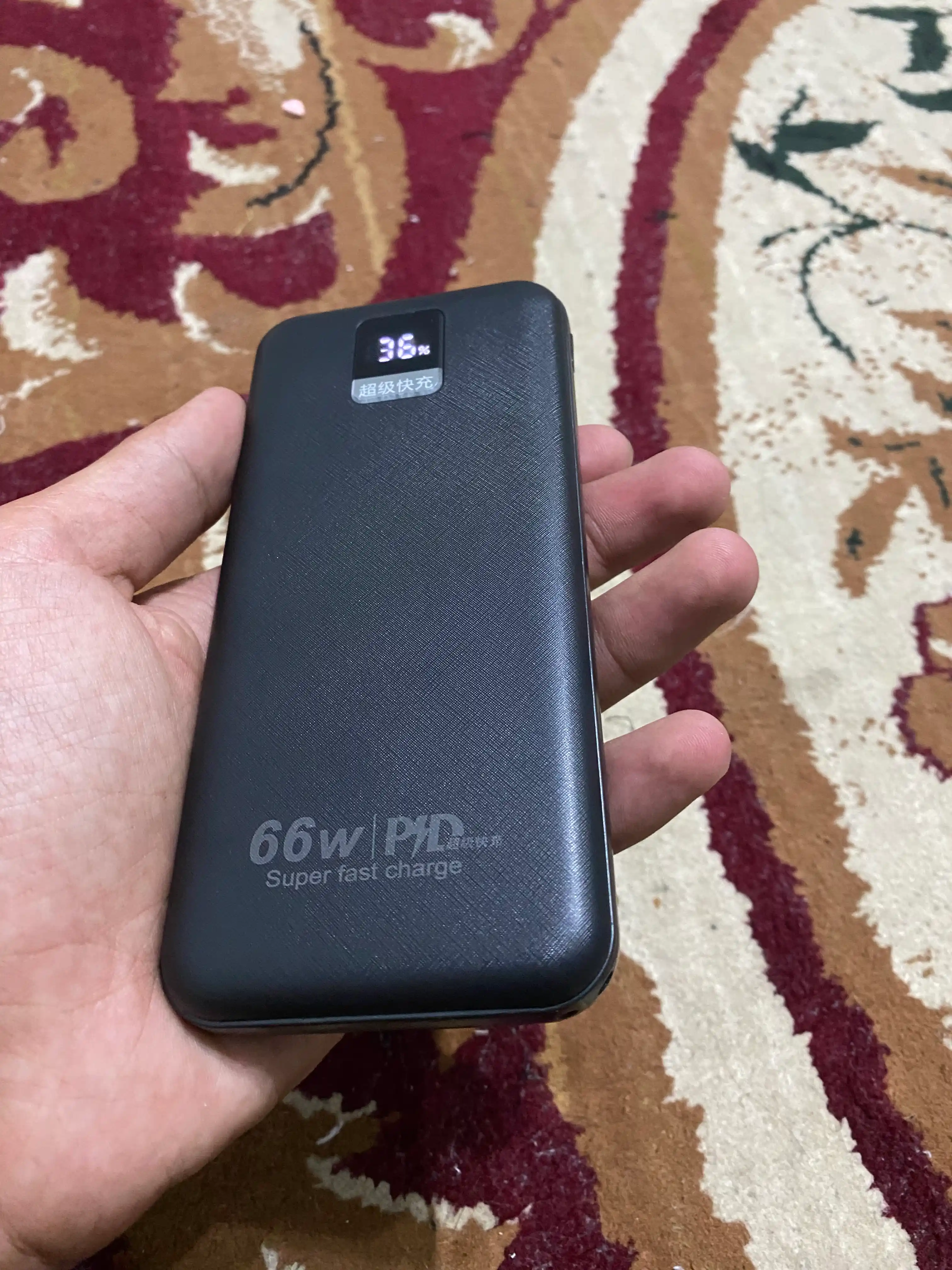 Power Bank 20000mA +4 kabel bilan tezkor quvvat bilan tashqi akkumulyatori