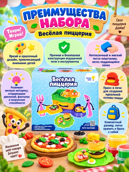 Наборы для детской лепки “Мир сюжетных игр”, DREAM MAKERS