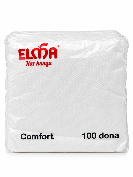 Бумажные салфетки Elma 28 × 28 см, 100 шт × 24 пачки