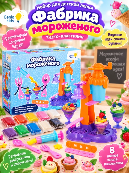 Наборы для детской лепки “Мир сюжетных игр”, DREAM MAKERS - 