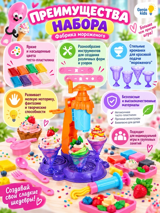 Наборы для детской лепки “Мир сюжетных игр”, DREAM MAKERS