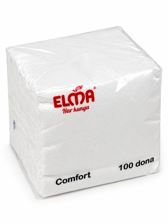 Бумажные салфетки Elma 28 × 28 см, 100 шт × 24 пачки