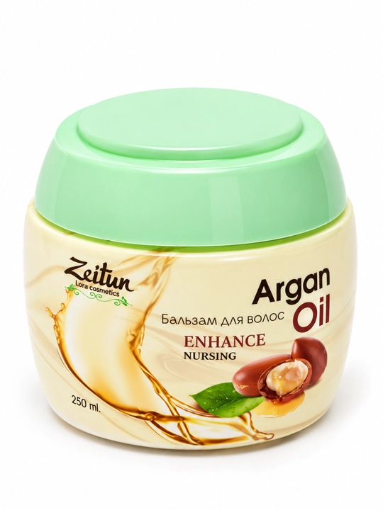 Zeitun Argan Oil - sochlar uchun ozuqaviy va tiklovchi balzam, argon moyi bilan 550 ml