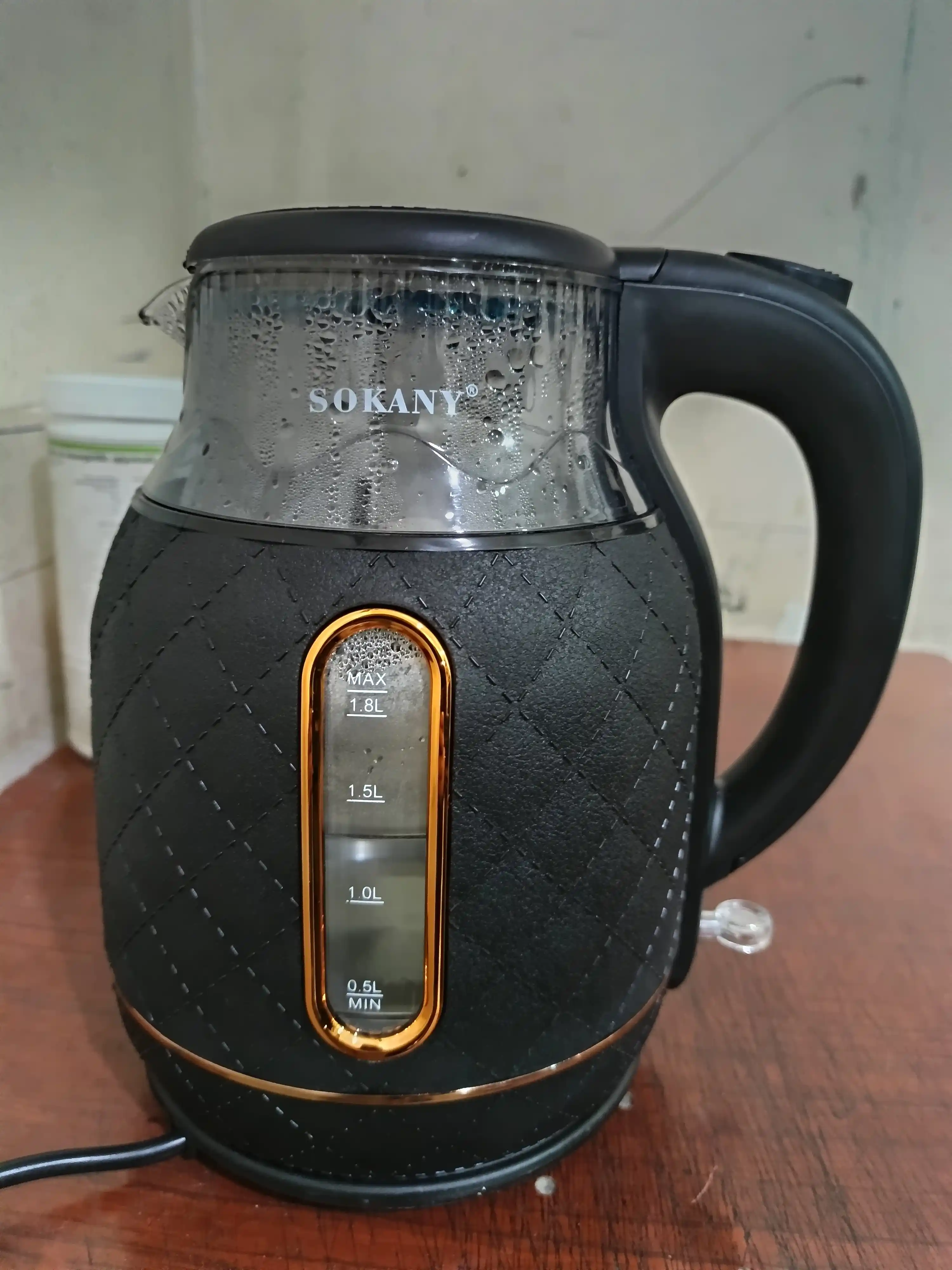 SOKANY SK-09100 elektr choynak, 1,8 l, 1500 Vt, tez qaynatish, 360° asos