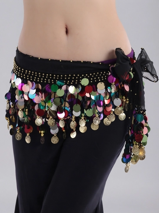 Арабский пояс с монетками, аксессуар для восточных танцев belly dance