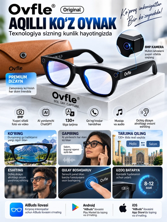 Умные очки Ovfle — современный помощник на каждый день