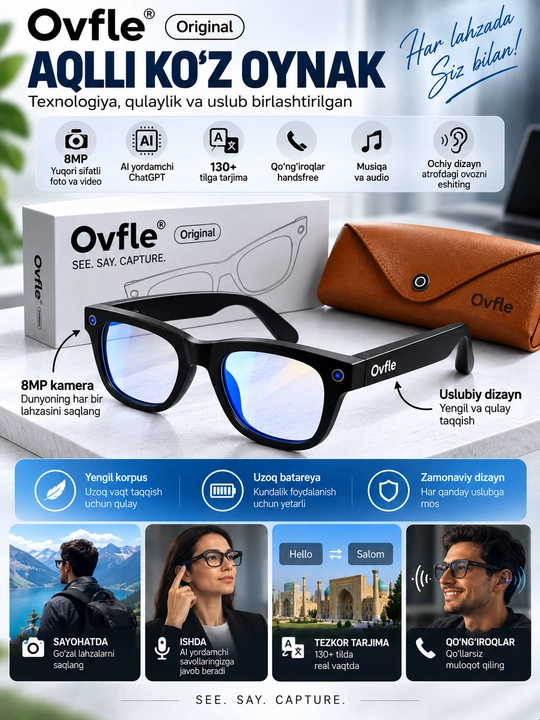 Умные очки Ovfle — современный помощник на каждый день